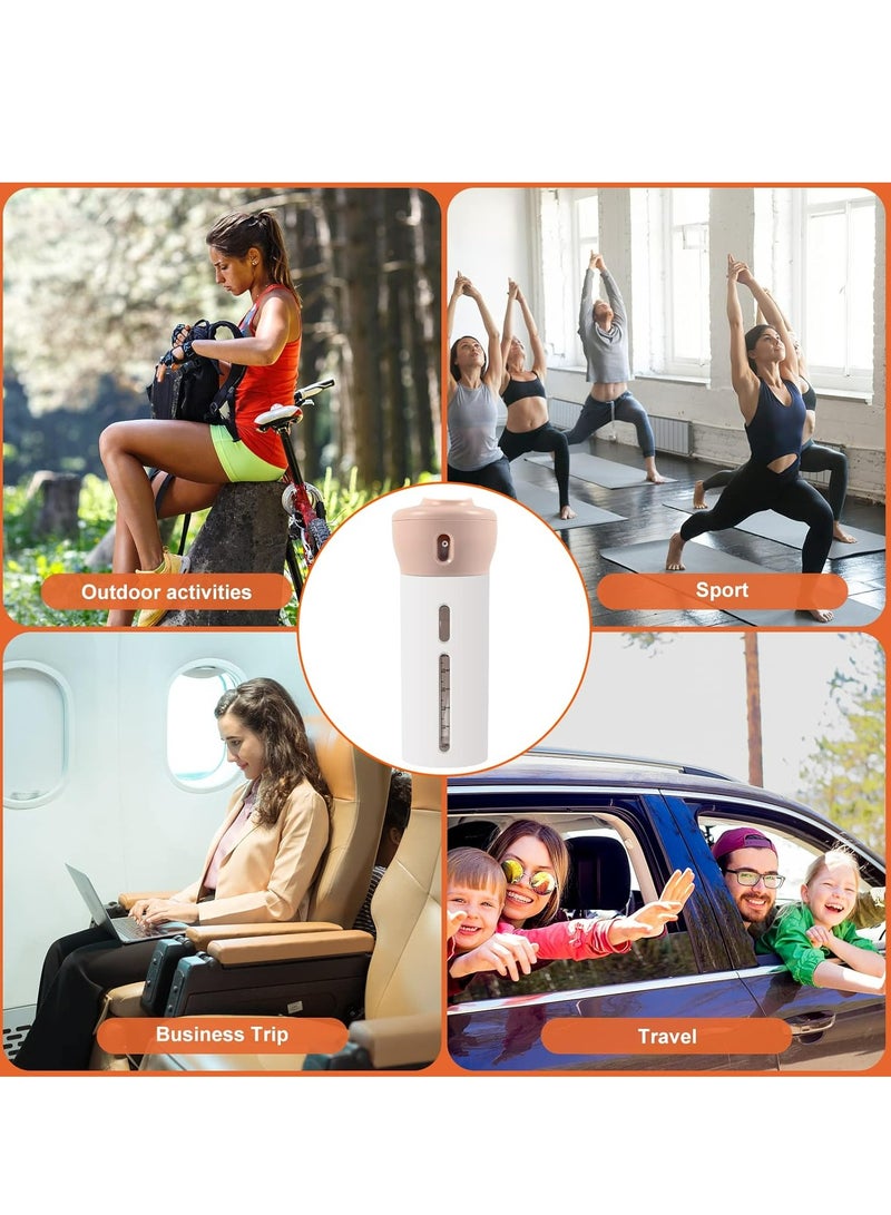 جوي لينك موزع سفر 4 في 1، موزع شامبو وبلسم للسفر، زجاجات سفر قابلة لإعادة التعبئة لمستلزمات النظافة، زجاجات مضخات متعددة لمستلزمات النظافة للسفر - Image 5