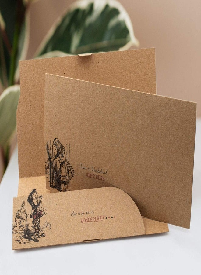 Summer-Ray.com Summer-Ray 24 sets Vintage Alice in the Wonderland Tea Party Invitation with Sleeve Holder - Image 3