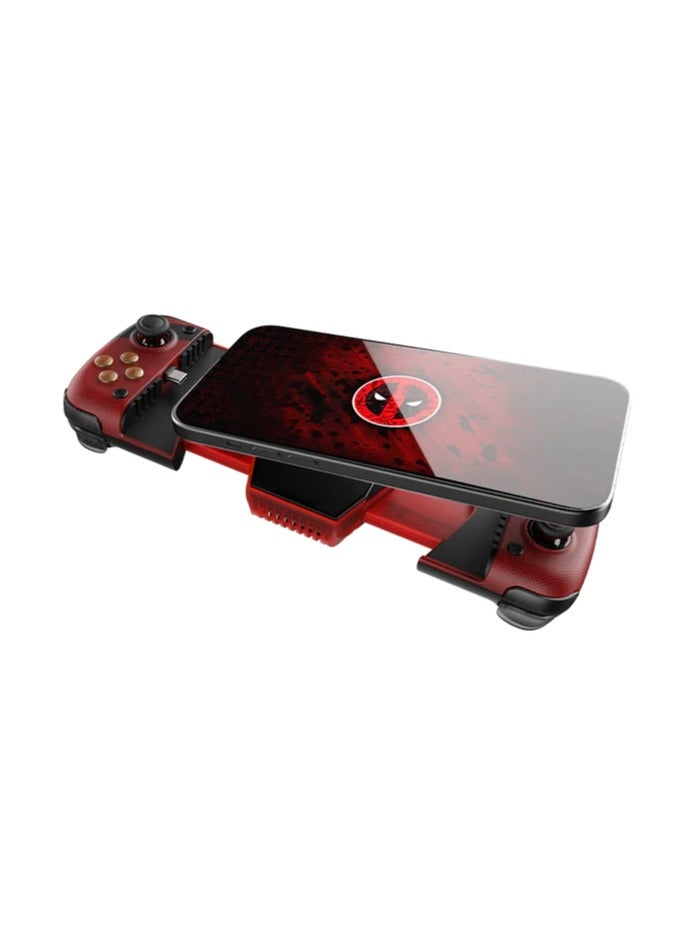 جيم سير جهاز تحكم الألعاب المحمول GameSir X3 Pro إصدار DeadPool مع مروحة لأجهزة Android و iPhone 15، تصميم مريح - جهاز تحكم الهاتف، يدعم Zenless Zone Zero، Cloudy Gaming، Xbox Game Pass - Image 3