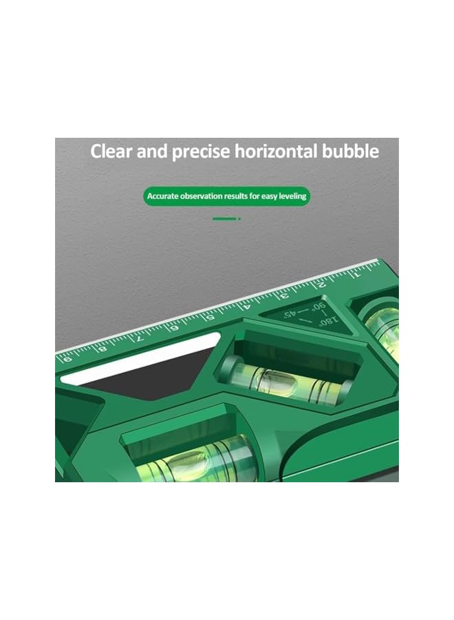PROMASS promass Mini Level Ruler, Small Magnetic Spirit Level with High Precision Bubble, Portable Level Bubble Meter with Magnetic Function for TV Stand Installation & Household Use (Green, Small)  - Image 3