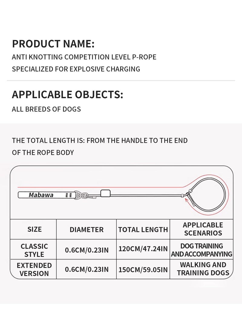KASTWAVE - Slip Lead Dog Leash, 5 FT Dog Training Leash with Metal Stopper, Durable No Pulling Dog Lead Leash with Comfortable Handle, Nylon Heavy Duty Rope Dog Leash for Large Medium Small Dogs (Orange) - Image 1