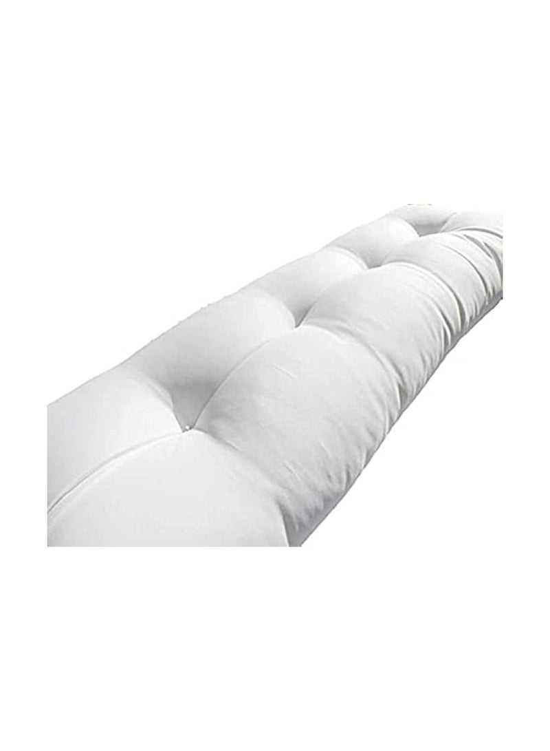 Regular White Bed Pillow Filled With Fiber Size (180x40) - Image 2
