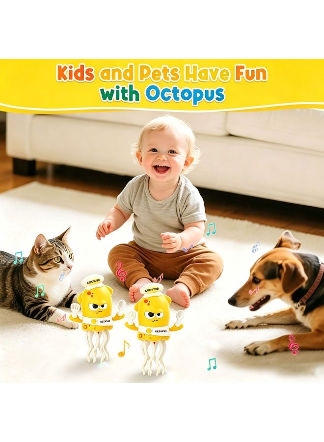 Baby Toys Musical Tummy Time Baby Toy – Sensory Crawling Toy with Music & Moving Tentacles, BPA-Free ABS, Early Learning Development Toy for Infants, Pre-Kindergarten Toys for Early Learning & Fine Motor Skills - Image 5