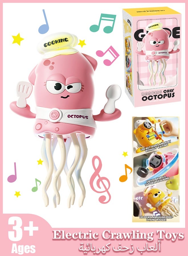 Baby Toys Musical Tummy Time Baby Toy – Sensory Crawling Toy with Music & Moving Tentacles, BPA-Free ABS, Early Learning Development Toy for Infants, Pre-Kindergarten Toys for Early Learning & Fine Motor Skills - Image 1