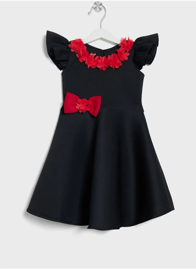 ليتل جولدن ابل Kids Little Frill Sleeve Dress