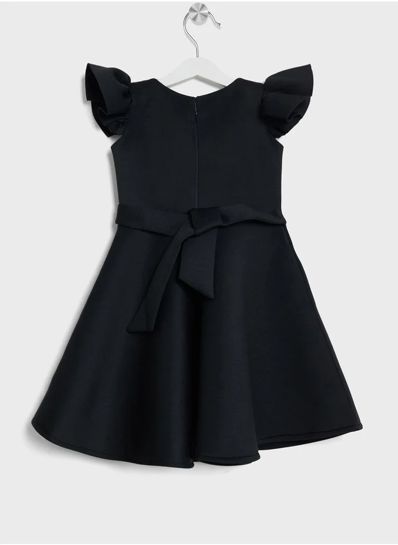 ليتل جولدن ابل Kids Little Frill Sleeve Dress