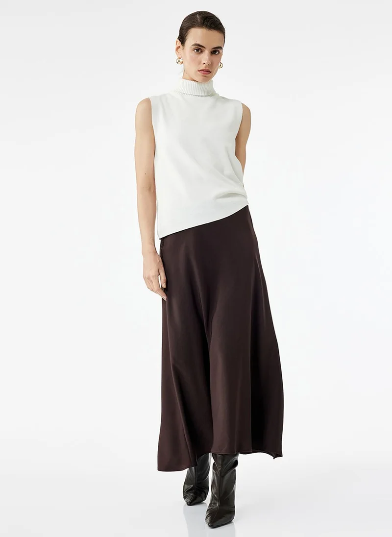 كوتون Satin Skirt
