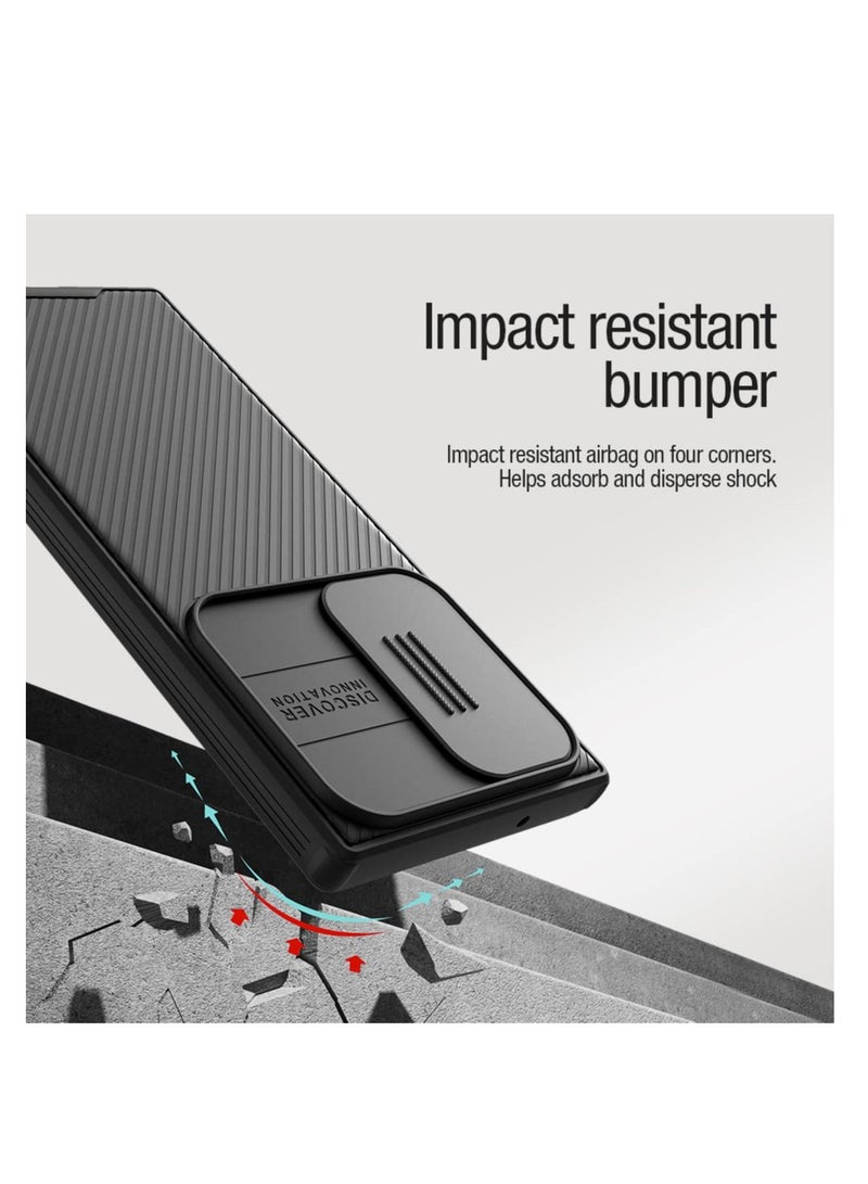 اووكاي جراب ألترا الكهرومغناطيسي لسامسونج S24 متوافق مع MAGSAFE ، غطاء كاميرا منزلق ، واقي محيطي ، مضاد لبصمات الأصابع ، مضاد للخدش ، غطاء نحيف مضاد للصدمات (أسود) - Image 5