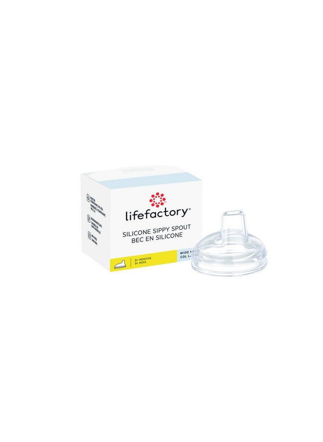 lifefactory Wide Neck Soft Sippy Spout (9+ Months) 1Packclearlg8556  - Image 1