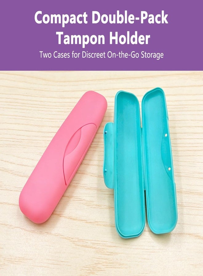 YAFIYGI 2Pcs Tampon Holder for Purse Small Storage Case and Organizer Bag Portable Feminine Product Bags, Compact Period Bag for Women Discreet Small Pouch that Fits Easily in Any Purse or Pocket - Image 3