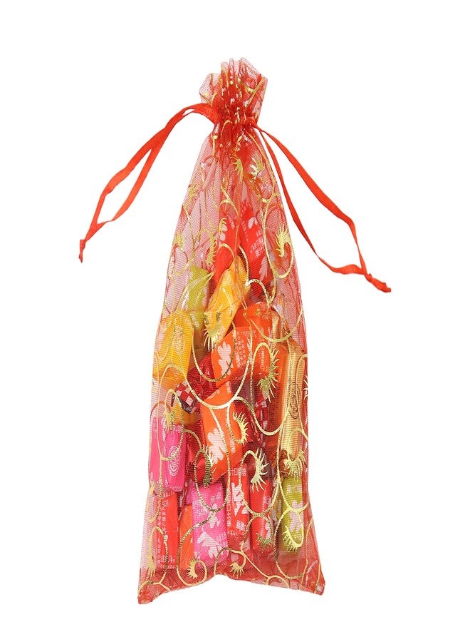 Stratalife Organza Bags 4x6 Mesh Bags with Drawstring Small Size Sheer Jewelry Pouches Wedding Return Sachet Gift Bulk 100PCS (Mixed Eyelash 4x6) - Image 3