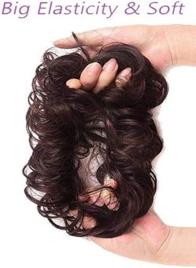 FLUSHIA 1 PCS Synthetic Hair Bun Extension Artificial Juda For Women And Girls|Artifical Juda Hair Bun Extension For Women in (35 Gram, Natural Brown) - Image 3