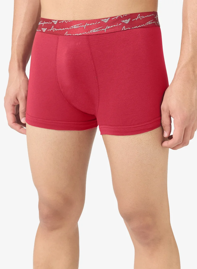 EMPORIO ARMANI  2 Pack Of Logo Boxers for Men | Best Price UAE