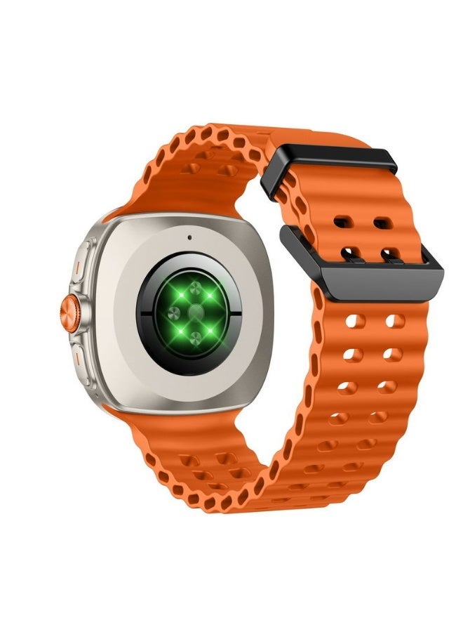 ريتشي ساعة RECCI RA40 الذكية مع سوار إضافي | شاشة AMOLED مقاس 1.43 بوصة بدقة 466×466 | سطوع فائق 1000 نيت | بلوتوث 5.3 | مكالمات بلوتوث | بطارية 300 مللي أمبير | ذاكرة 128 ميجابايت | تتبع صحي ورياضي – لون التيتانيوم - Image 2