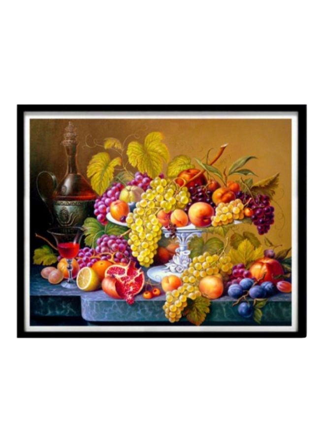 NIBEMINENT Premium Full Drill DIY Diamond Painting Kit Yellow/Pink/Green - Image 2