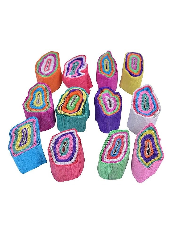 Terabyte PARTY ESSENTIAL MULTICOLOR CREPE RIBBON (PACK OF 12) - Image 2