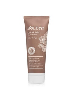 bolden Clear Skin Clay Mask | Sulfur Acne Face Mask | Facial Mask For Deep Pore Cleansing And Clears Breakouts | Pore Minimizer (3.5 Fl Oz)  - Image 2