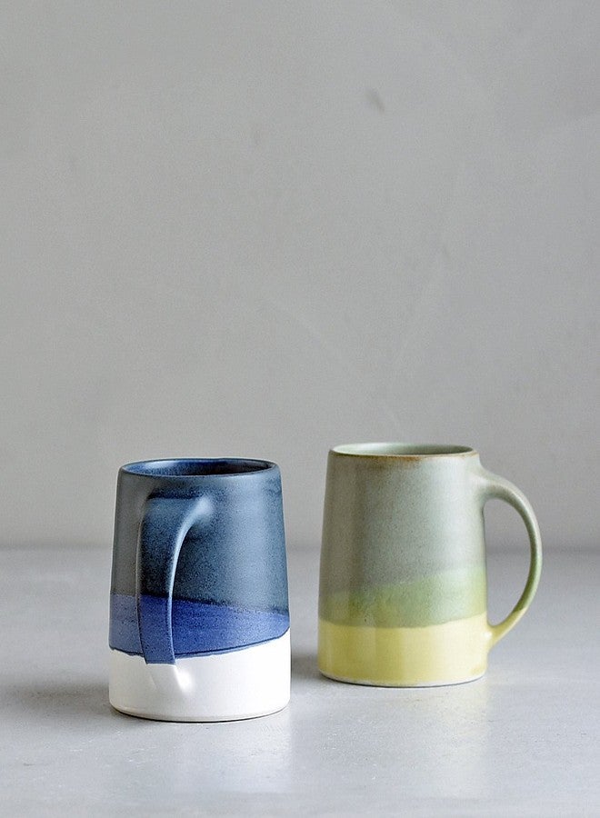 Kinto كيتنو SCS-S03 20752 كوب 3.3 أونصة سائلة (110 مل)، أزرق x أبيض، آمن للاستخدام في الميكروويف وغسالة الصحون - Image 3