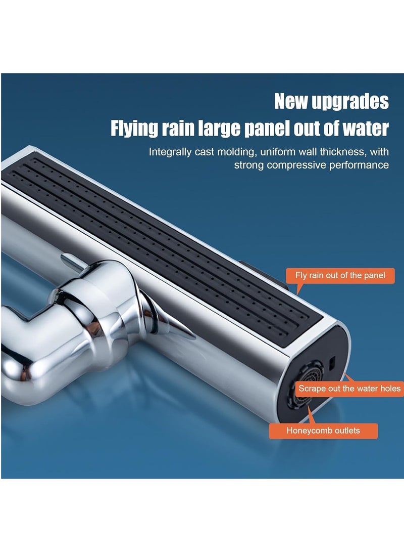 ميون صنبور المطبخ الشلال 3 في 1 صنبور المطبخ الشلال 360 درجة صنبور المطبخ اللمسي موسع الصنبور لحوض المطبخ صنبور المطبخ الشلال الدوار - Image 4