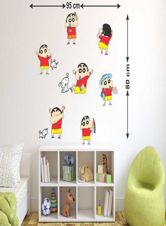 Wallstick Happy Shin Chan wallsticker (Vinyl 95 cm x 80 cm) - Image 2
