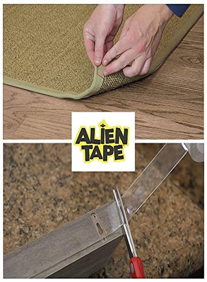 ALIEN TAPE Alientape Nano Double Sided Tape 7ft Multi-Purpose Removable Adhesive Transparent Grip Mounted Washable Strong Adhesive Heavy Duty Carpet Photo Frame Poster Decor As Seen On TV (1 Roll) - Image 4