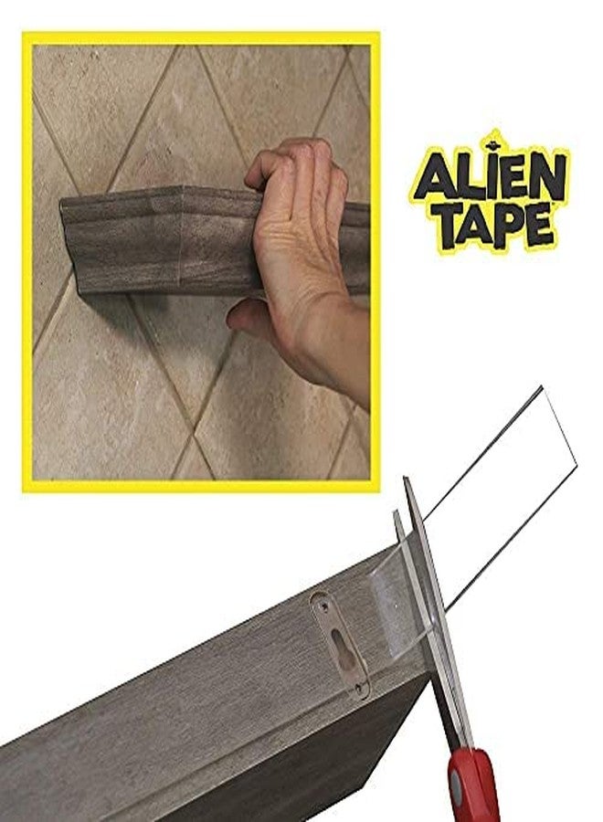 ALIEN TAPE Alientape Nano Double Sided Tape 7ft Multi-Purpose Removable Adhesive Transparent Grip Mounted Washable Strong Adhesive Heavy Duty Carpet Photo Frame Poster Decor As Seen On TV (1 Roll) - Image 5