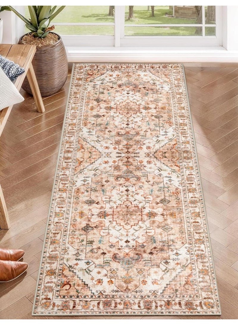 Retro Persian style living room coffee table bedroom carpet - anti slip, stain resistant, easy to clean, washable, soft and comfortable area carpet - Image 5