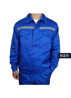 Generic Long-sleeved reflective strip overalls men's factory workshop workers coat spring and autumn tooling auto repair clothing maintenance building wear-resistant  - Image 1