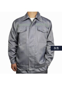 Generic Long-sleeved reflective strip overalls men's factory workshop workers coat spring and autumn tooling auto repair clothing maintenance building wear-resistant  - Image 3