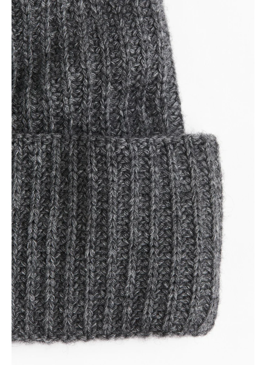 H&M Ribbed Wool-Blend Hat