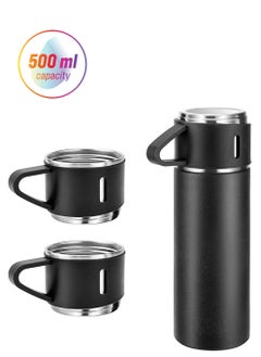 Gift Box Durable Vacuum Cup Flask Stainless Steel Insulated Water Bottle 500ML Travel Thermos Bottle Coffee Cup With Lid
