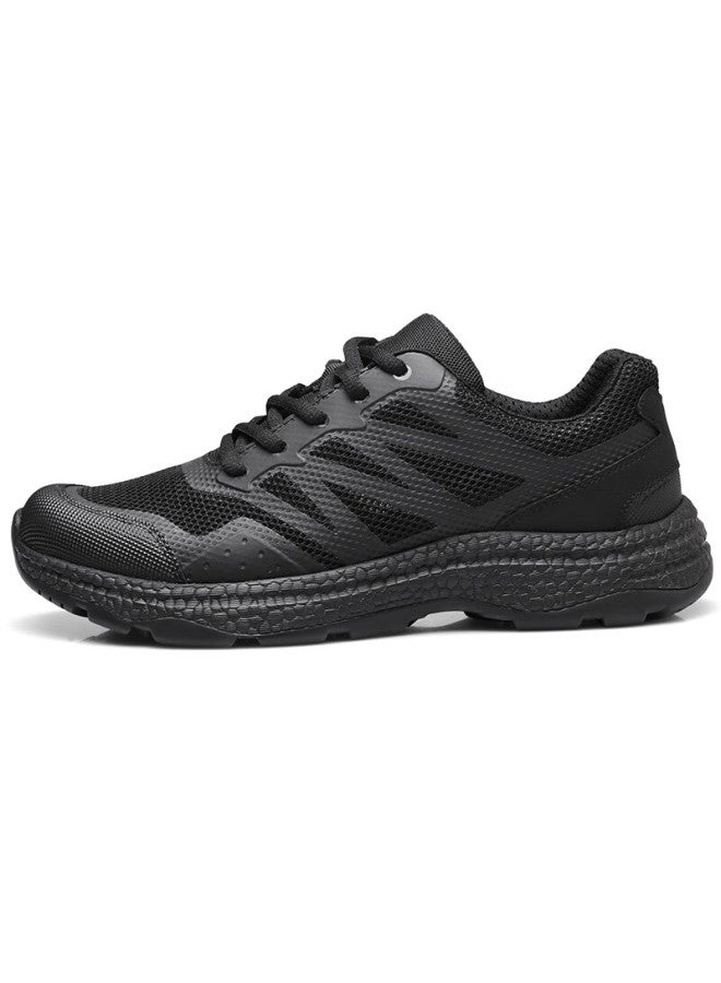 Strongman Qiangren Men'S Leisure Shoes 3515 Outdoor Training Shoes Anti-Puncture Breathable Mesh Summer Sports Shoes 230Xl Black Size 44 - Image 4
