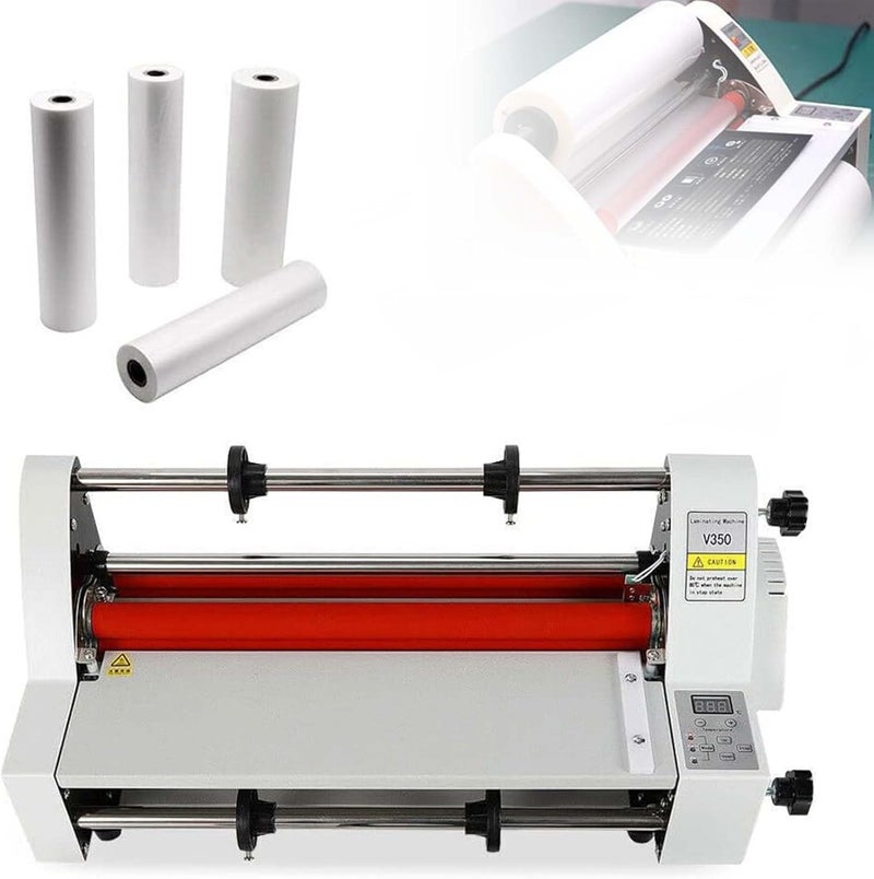 Hot Cold Roll Laminator with Digital Display and Electronic Temperature Control for BOPP Pte Film Lamination - Image 1