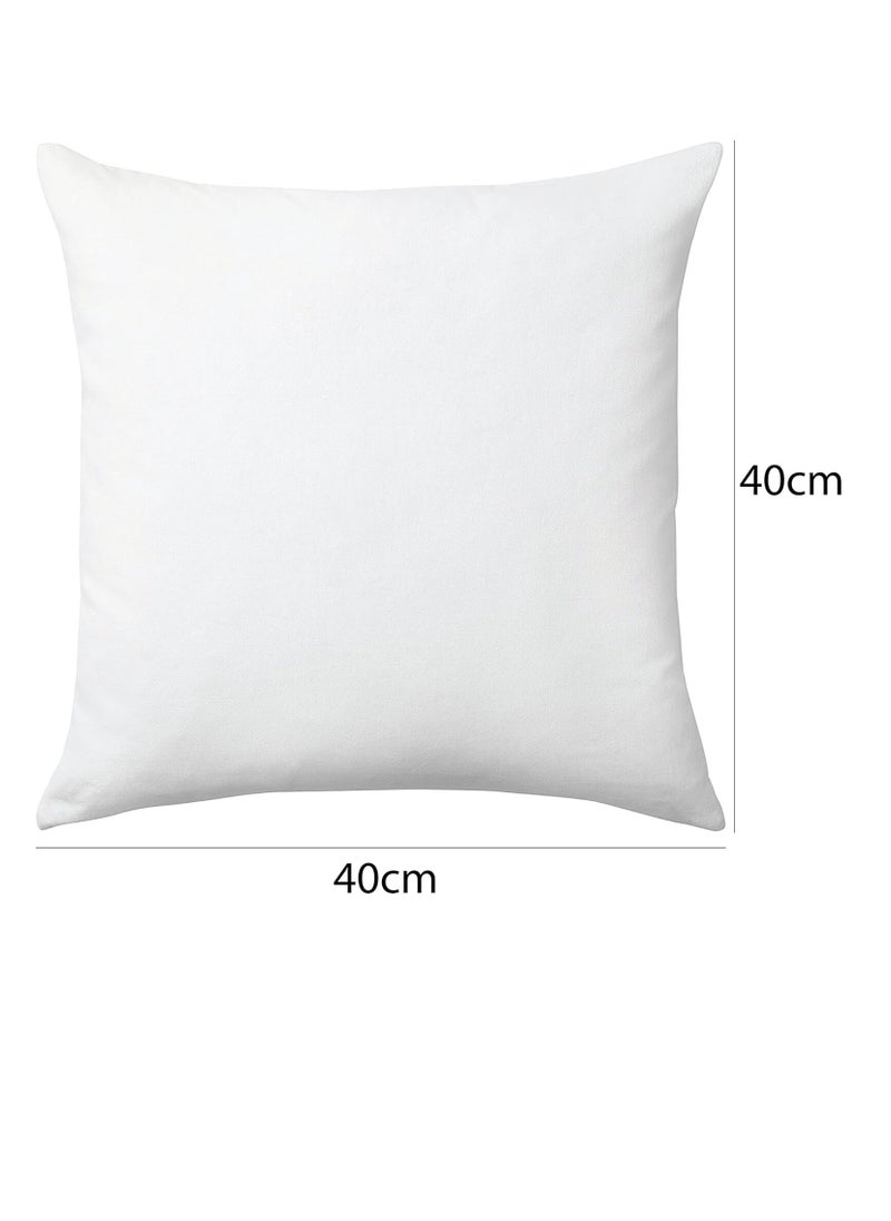 Story Of Candle - Square pillow with “I love you with all my heart” print, white, size 40x40 cm - Image 1