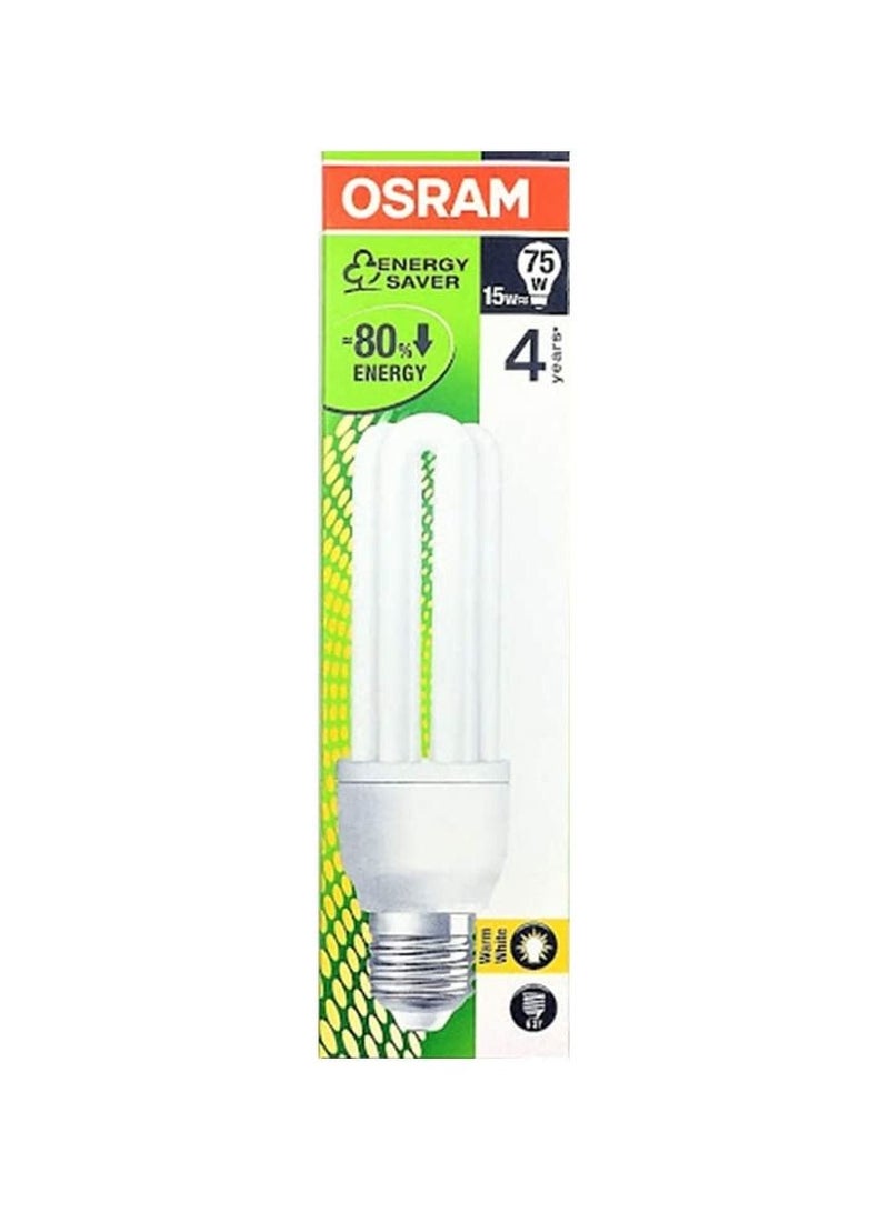 Osram E27 Duluxstar Mini  CFL Bulb - 15 W, Warm White 2700k Pack of 20 - Image 1