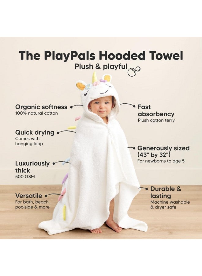 KeaBabies Organic Baby Towel with Hood for Girls, Boys - Soft, Absorbent, 100% Cotton Hooded Baby Towels for Newborns, Infants, Large Hooded Bath Towels for Babies, Kids, Toddler 1-3 (Uria) - Image 2
