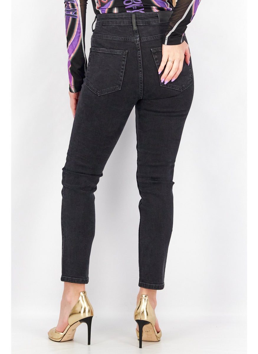 Women Regular Fit Solid Stretchable Jeans, Black - pzsku/Z6932DD093552DC7445B7Z/45/_/1737642052/44751d33-b2d3-42b4-b125-ebb90c440c60