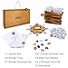 Offelec Mexican Train Dominoes Set with 8 Holders Double 12 Dominos Set for Adults Mexican Dominoes Train for Kids and Family Game Mexican Train Games with 91 Colored Tile Dominos and Wooden Box - Image 4