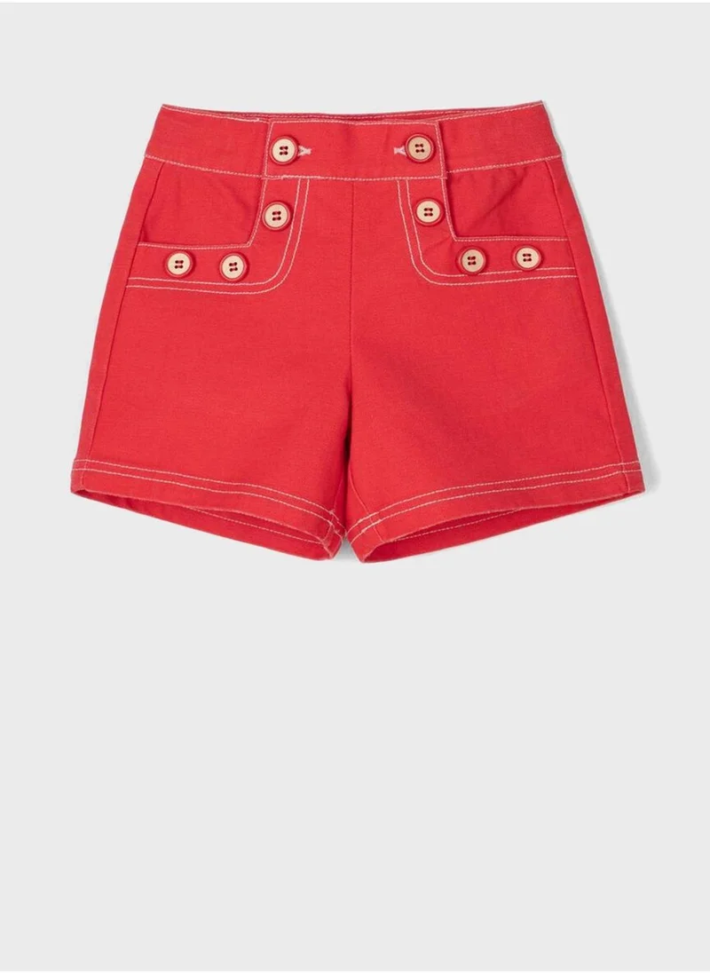 Zippy Kids Button Detail Shorts