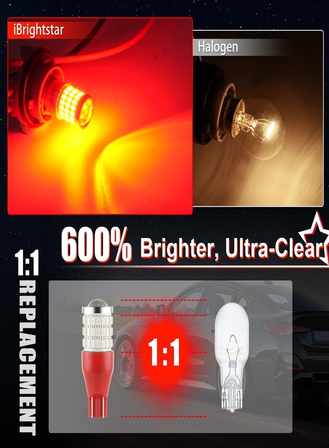 iBrightstar 921 LED Bulb Red, T15 912 LED 3rd High Mount Brake Lights Bulbs Super Bright for Tail Lights, 2 Pack - Image 2