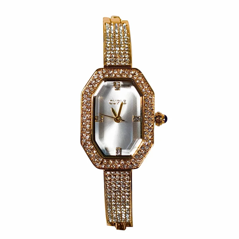 Cuple Womens Gold Dial Analog Wrist Watch