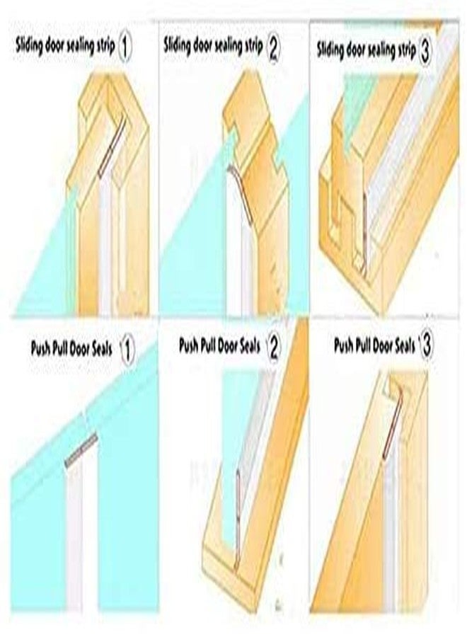 Delzon Door Sealing Strip for Home for Cockroach, Tape Gaps Sealer for Doors and Windows (2 Meter/ 6.56 Ft) - Image 5