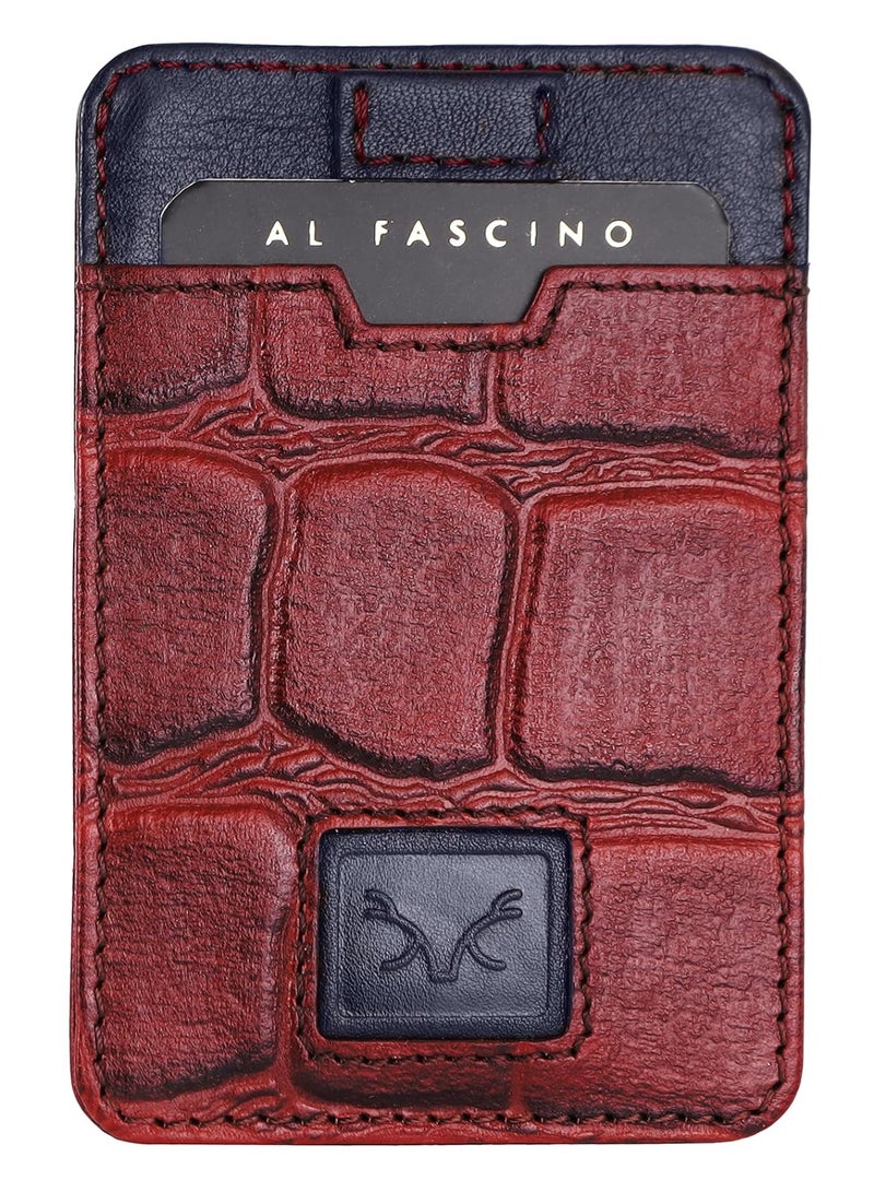 AL FASCINO Leather Credit Card Holder -Slim Minimalist Front Pocket RFID Wallet Leather Wallets for Men Wallet for Men - Image 1
