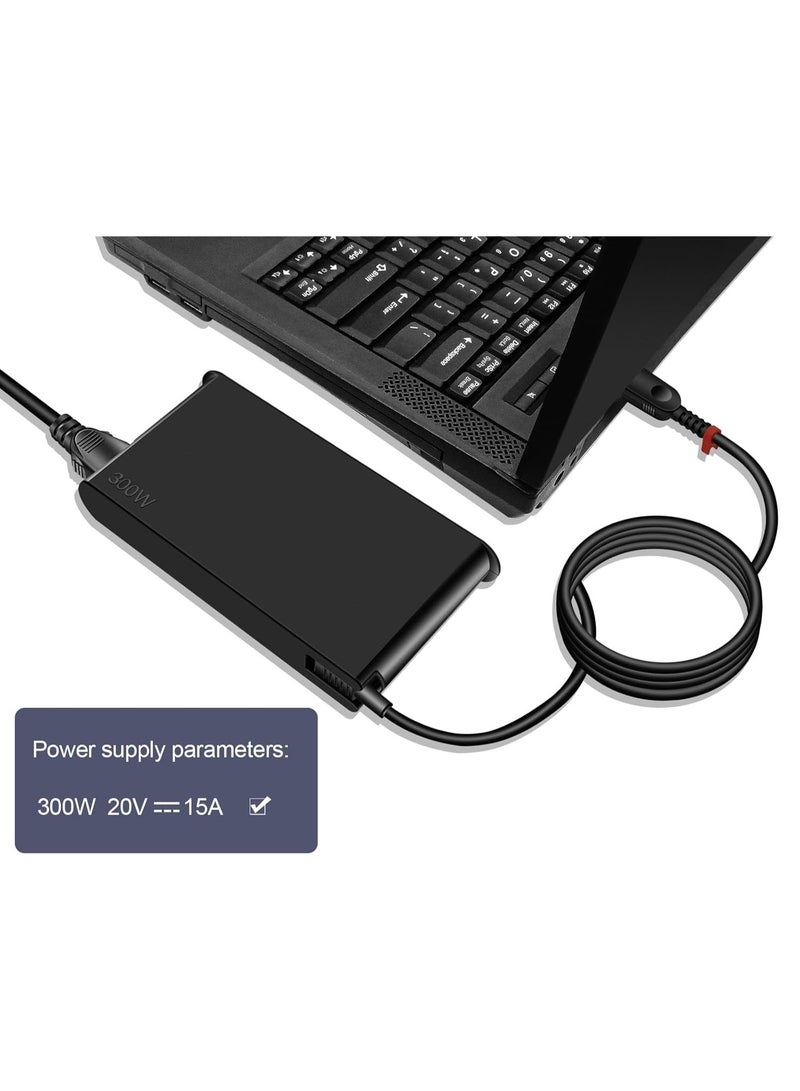 Terabyte 300W AC Charger for Lenovo Legion Pro 5 5i 7 7i Legion Slim 7 7i 5 5i Legion 7 7i 5 5i Lenovo 300W Charger ADL300SDC3A Power Supply Adapter Cord - Image 3