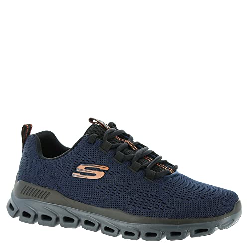Skechers Mens Glide-Step - Fasten UP Navy/Black Casual Shoe - 7 UK (232136) - Image 2