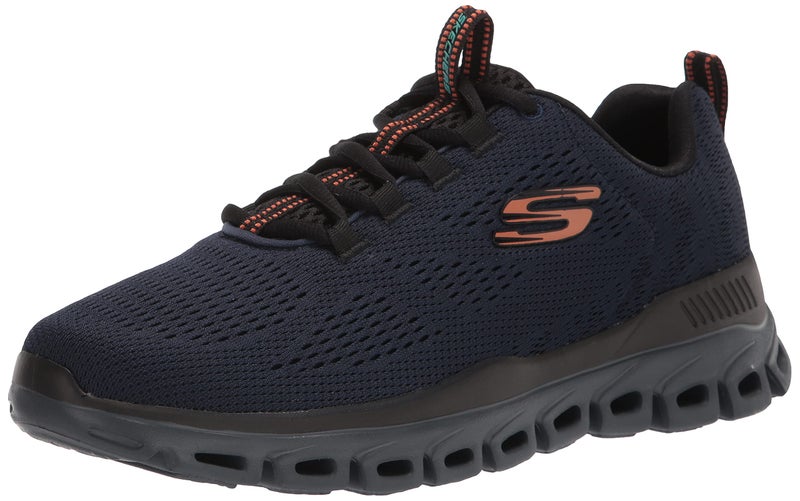 Skechers Mens Glide-Step - Fasten UP Navy/Black Casual Shoe - 7 UK (232136) - Image 1
