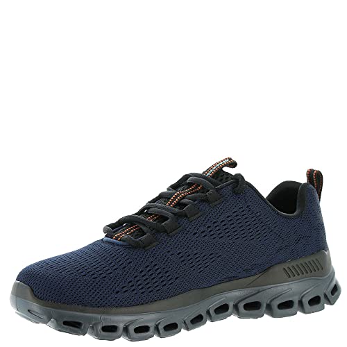 Skechers Mens Glide-Step - Fasten UP Navy/Black Casual Shoe - 7 UK (232136) - Image 5