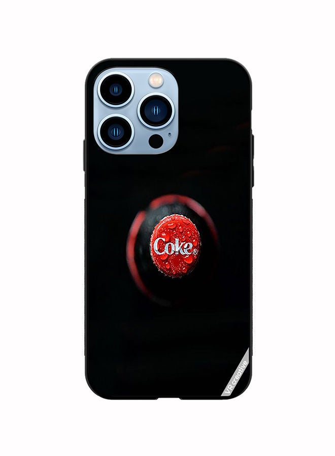 VR CREATIVE غطاء حماية لتصميم كوكاكولا لجهاز آبل آيفون 14 برو متعدد الألوان - Image 1