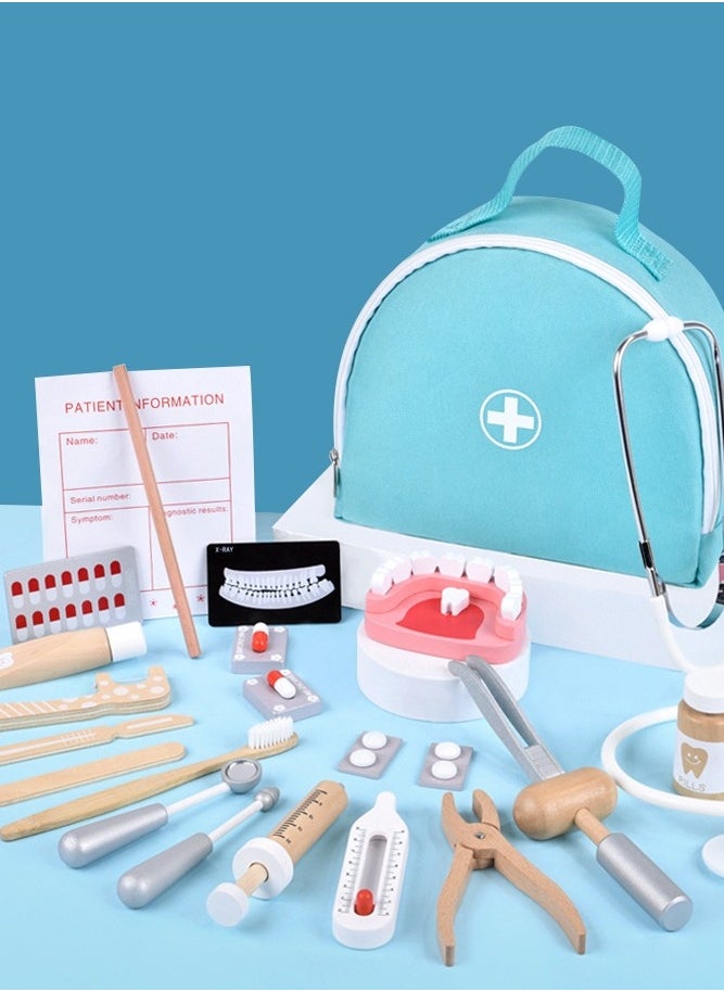 JAKTK Doctor Kit for Kids with Stethoscope Pretend Play Medical Toys Set Kids Doctor Playset Dentist Kit Simulation House Toys  - Image 1