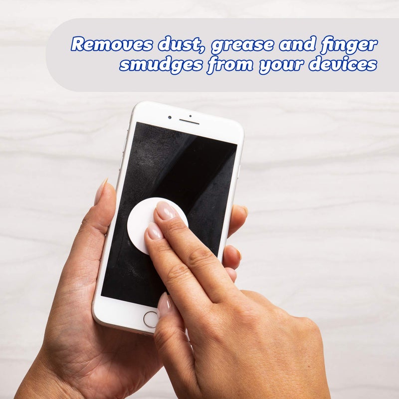 Scrub Daddy Screen Cleaning Microfiber Cloth Pads, Cleaning Pads for Phone, Computer Screen, Eye Glasses, Lenses, Scratch-Free, Streak-Free, Reusable, Washable, 2ct - Image 3